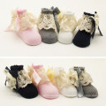 Wholesale Good quality Cotton comfortable soft baby lace boot socks